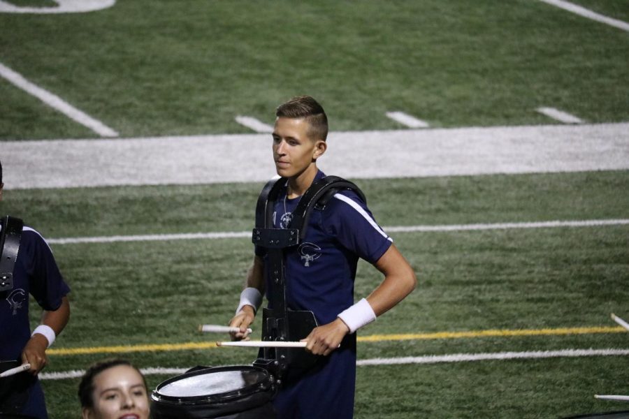 Reed Limberg juggles band and ROTC his senior year. 