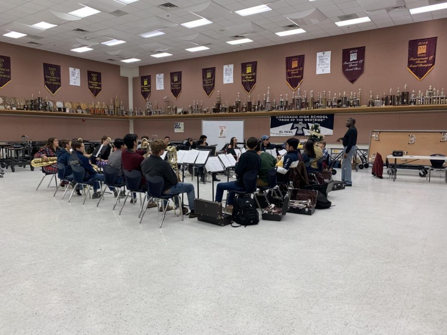 The Coronado Jazz Band practices early in the morning to fine-tune their skills.