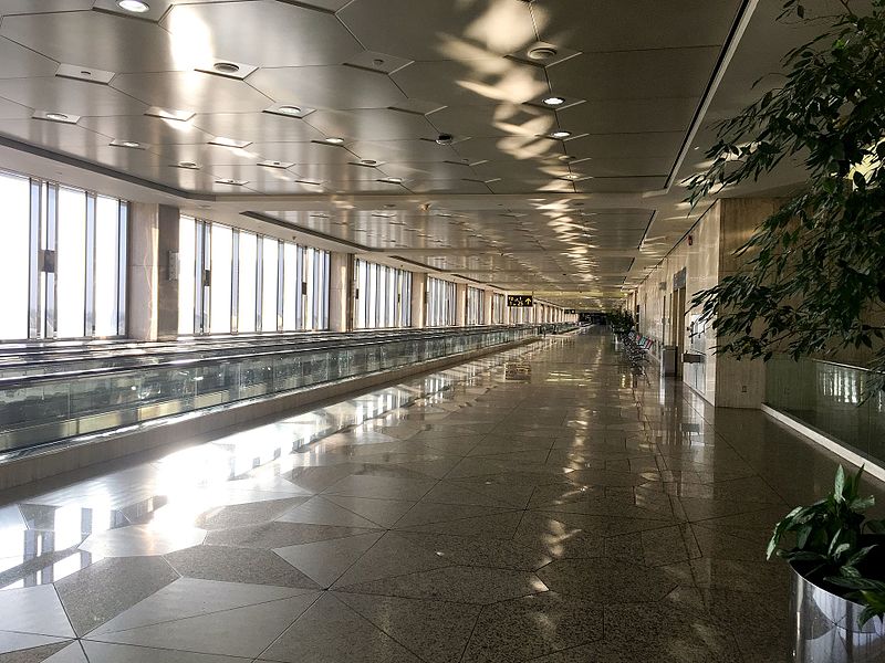 The DMM Airport in Saudi Arabia is empty, much like airports around the world as a host of travel restrictions are meant to stop the spread of COVID-19.