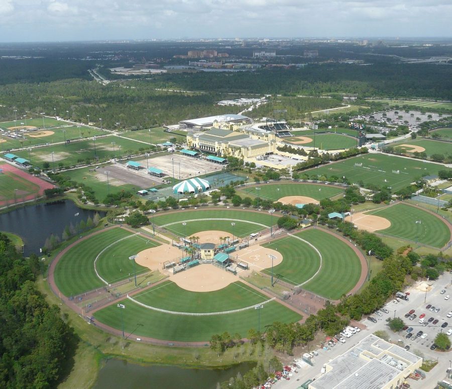 Because of the pandemic, sports teams have had to find creative solutions to continue their seasons. The NBA created an isolation bubble within ESPNs Wide World of Sports Complex in Orlando, shown here.