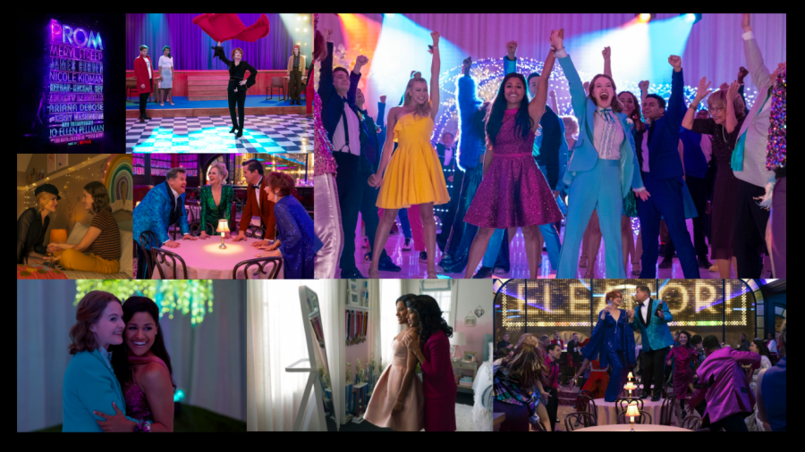 Even the colors alone convey that The Prom is a massive celebration. The film brings out a whirlwind of emotions, laughter, and optimism.